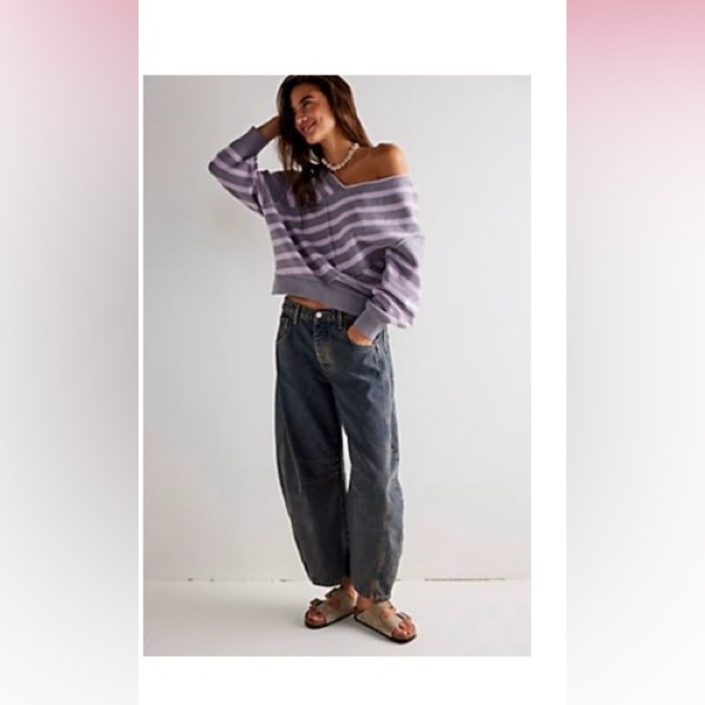 We the free good luck mid rise barrel jeans